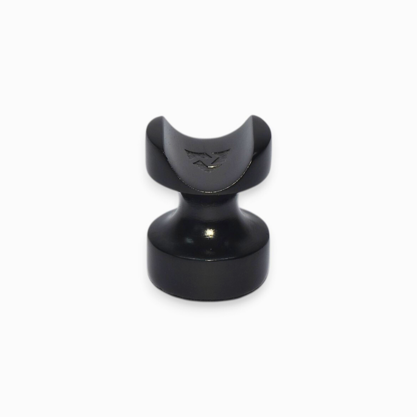 Round cigar holder made of artificial marble (black)