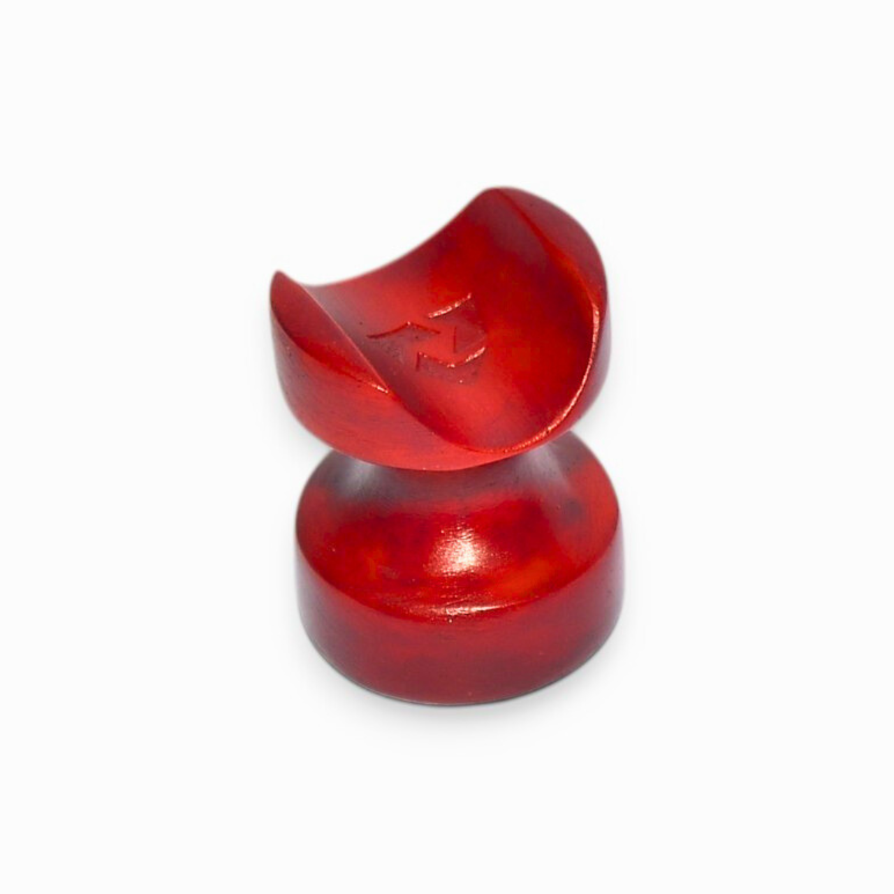 Round cigar holder made of artificial marble (mahogny)