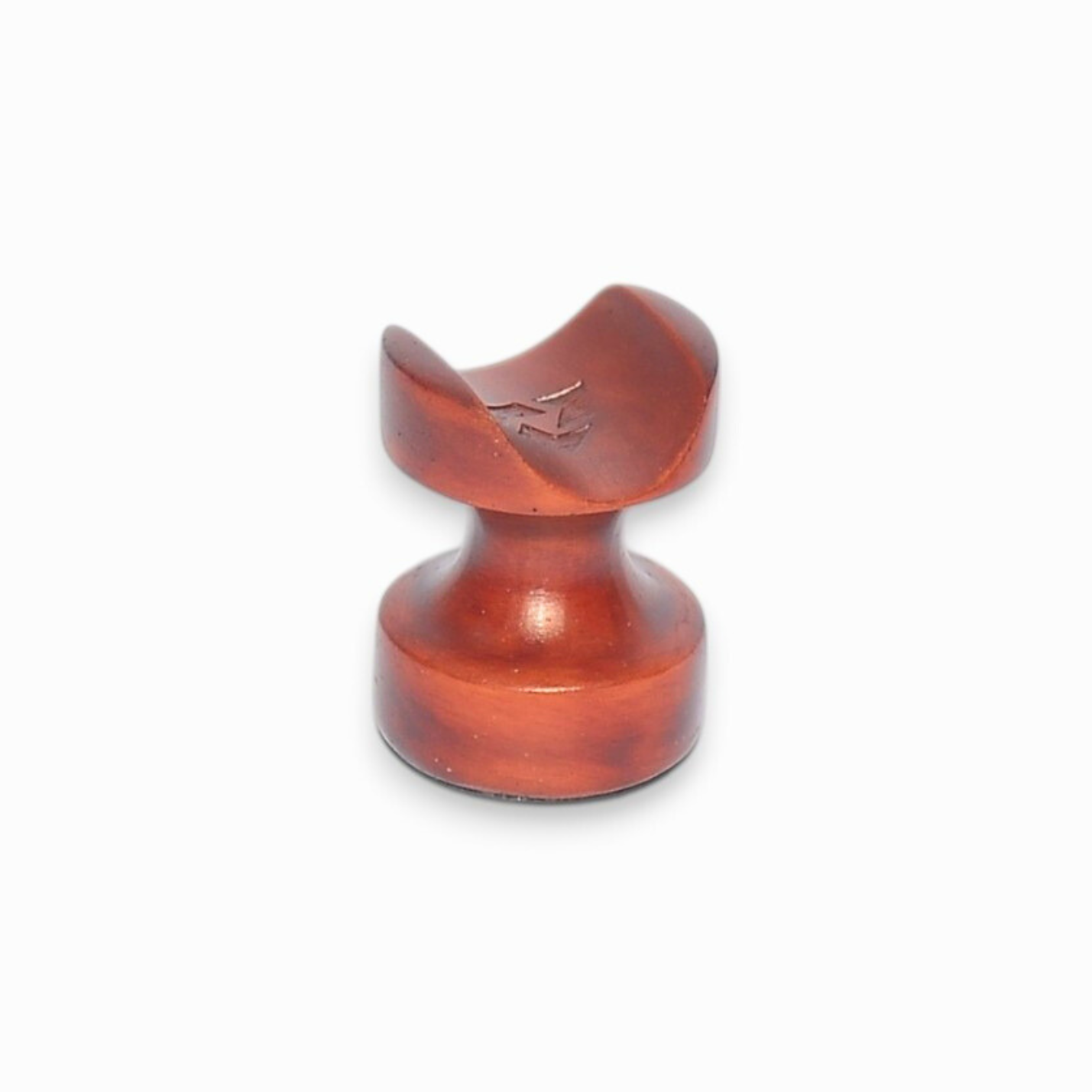 Round cigar holder made of artificial marble (brown)