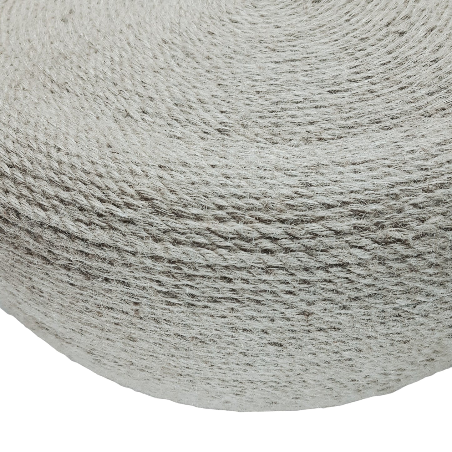 Handmade coffee table made of jute ropes 60x60x25