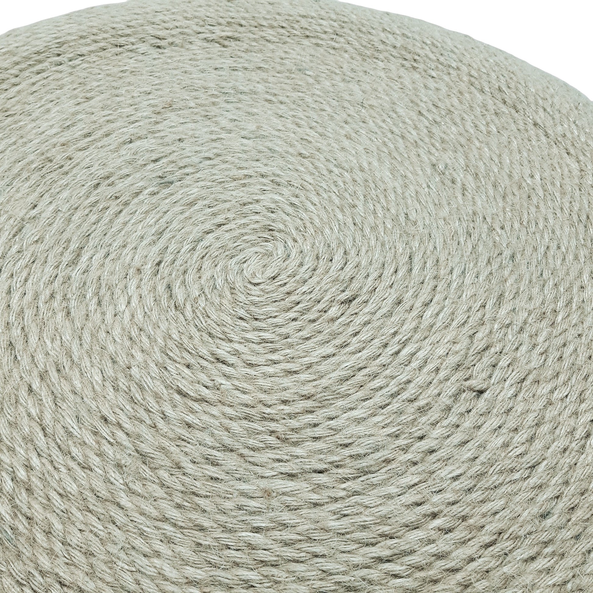 Handmade coffee table made from jute ropes 60x60x25