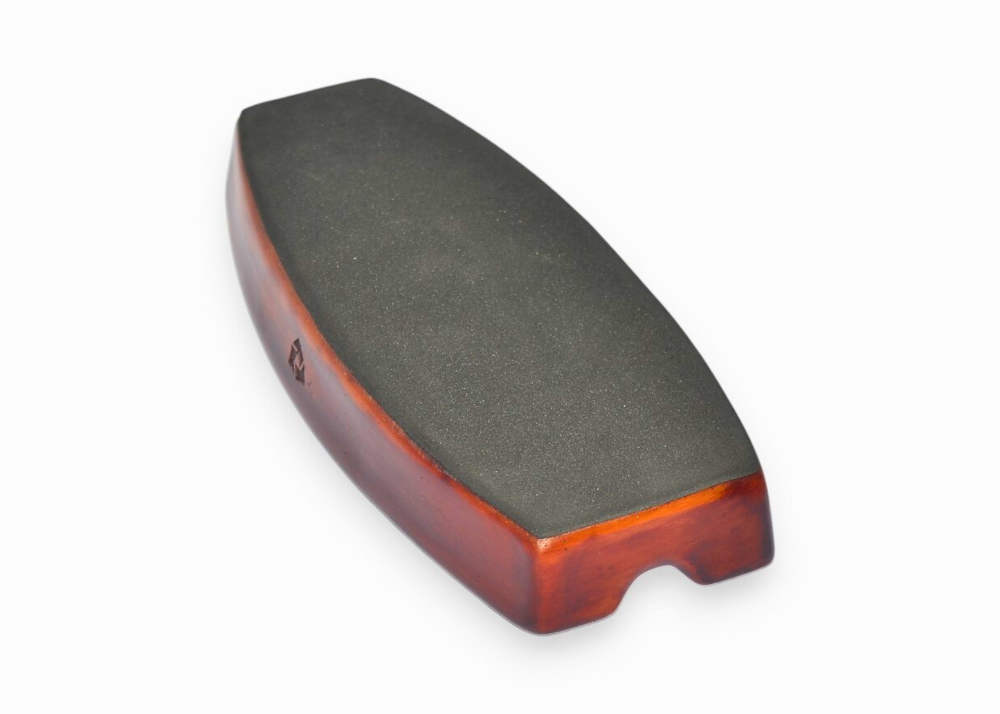 Rectangular ashtray with a textured surface on a white background