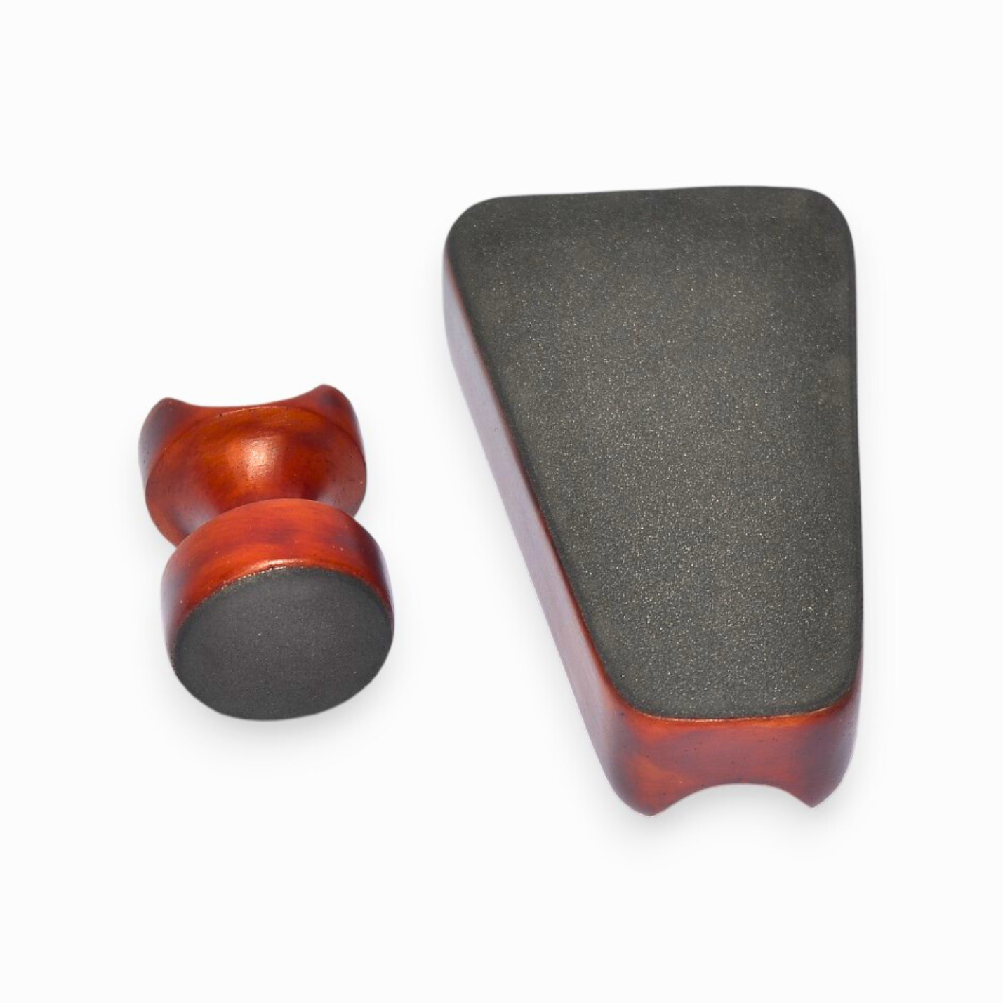 Cigar holder marble and ashtray on a white background